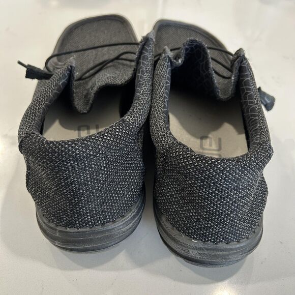 Hey Dude Wally Sox Micro Shoes Mens Size 12 black Gray Slip-On Loafers EU 45 - Picture 4 of 13